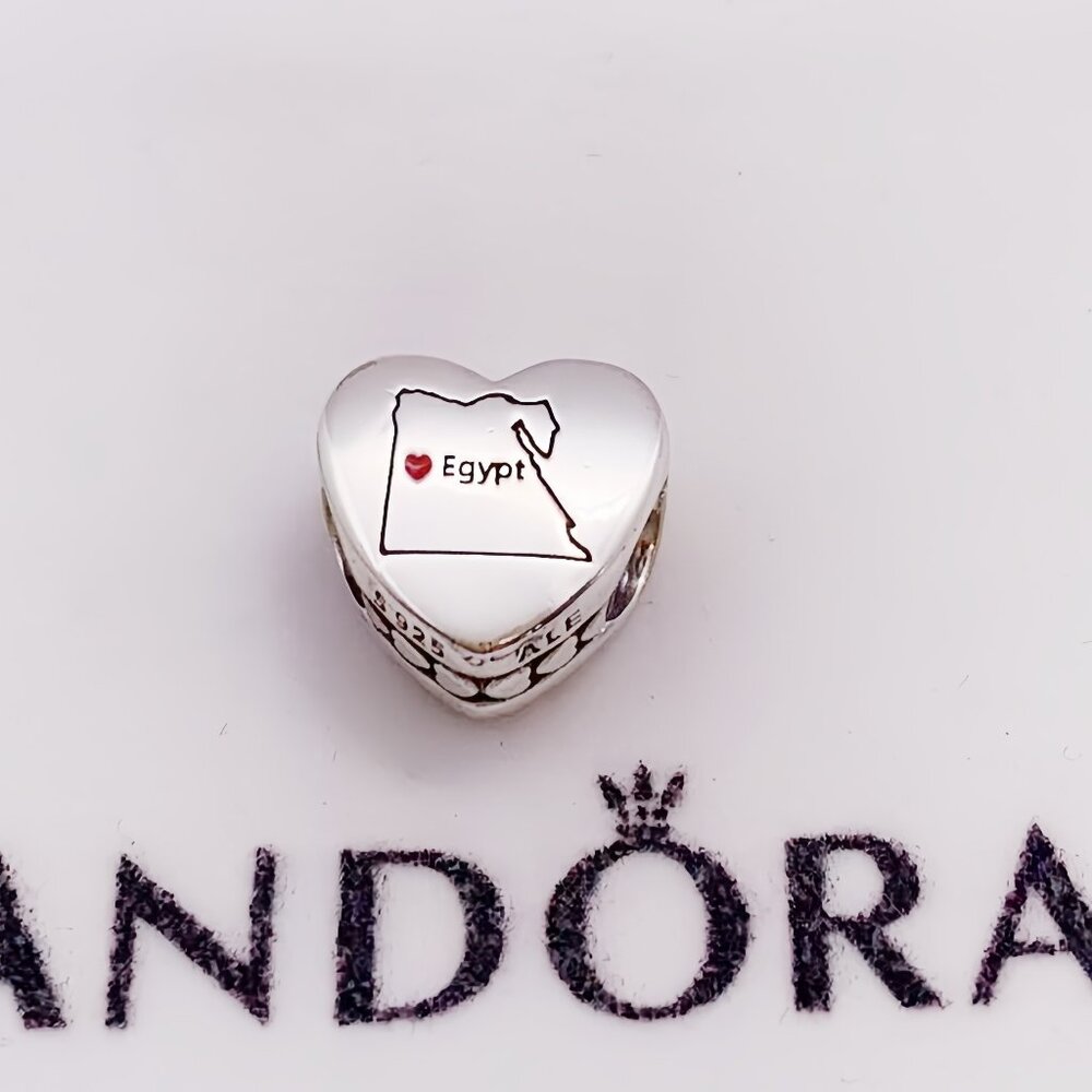 Pandora I love Egypt Heart Charm